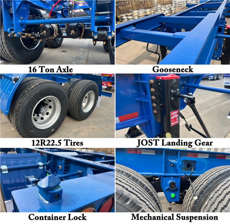 CIMC 2 Axle 40ft Skeleton Trailer for Sale In Jamaica