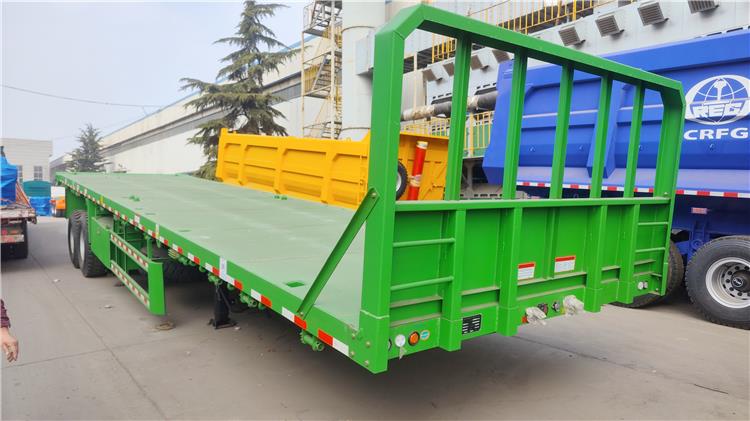 CIMC 2 Axle 40ft Flatbed Trailer with Bogie Suspension for Sale In Ghana