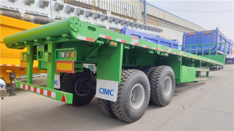 CIMC 2 Axle 40ft Flatbed Trailer with Bogie Suspension for Sale In Ghana