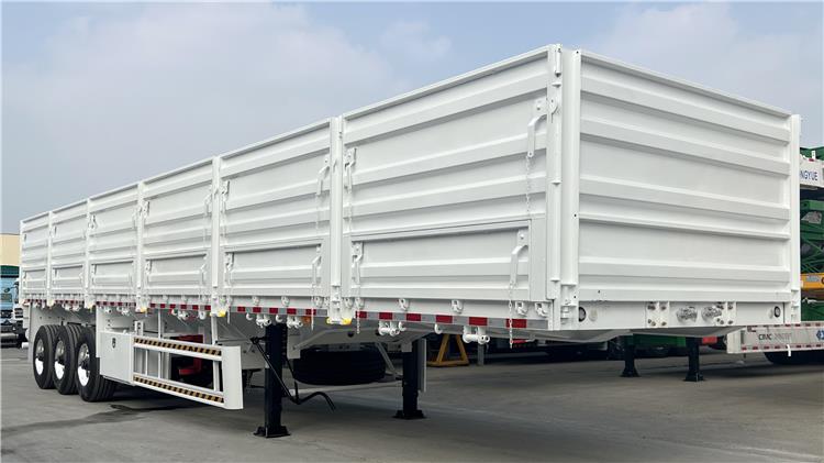 CIMC Tri Axle Grain Trailer with Single Tires for Sale In Zimbabwe Harare