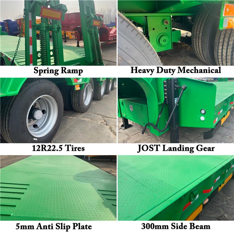 CIMC 5 Axle 120 Ton Semi Low Bed Trailer for Sale In Tanzania