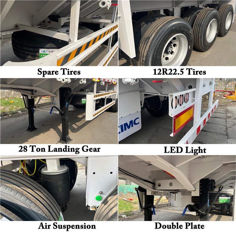 CIMC Tri Axle 60 T Drop Side Wall Trailer for Sale In Zimbabwe
