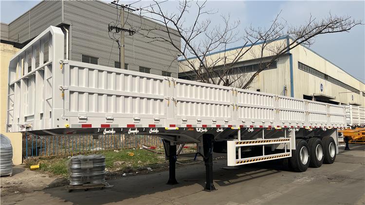 CIMC Tri Axle 60 T Drop Side Wall Trailer for Sale In Zimbabwe