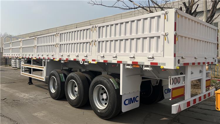 CIMC Tri Axle 60 T Drop Side Wall Trailer for Sale In Zimbabwe