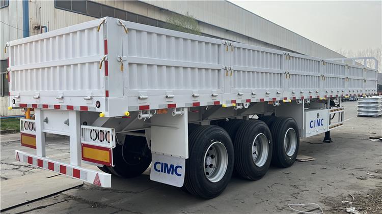 CIMC Tri Axle 60 T Drop Side Wall Trailer for Sale In Zimbabwe