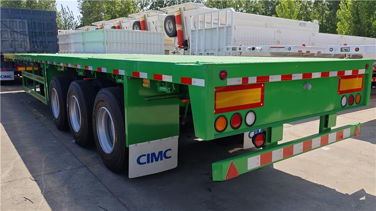 CIMC 3 Axle 40 ft Flatbed Container Trailer for Sale In Ghana