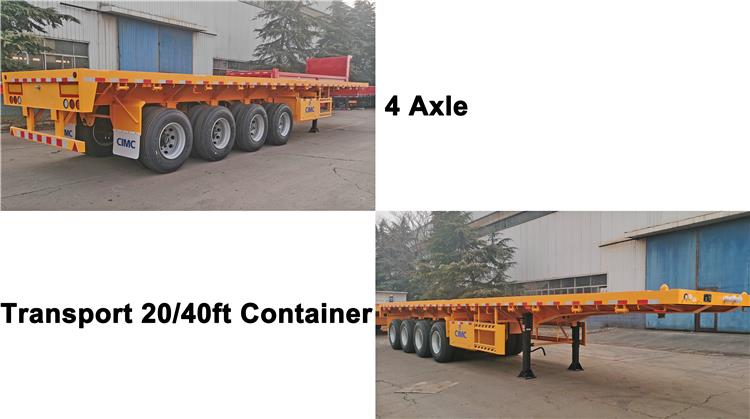 CIMC 4 Axle Flatbed Trailer Price for Sale Near Me In Ghana
