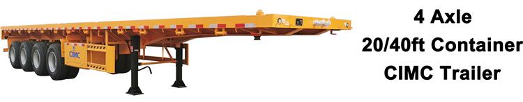 CIMC 4 Axle Flatbed Trailer Price for Sale Near Me In Ghana