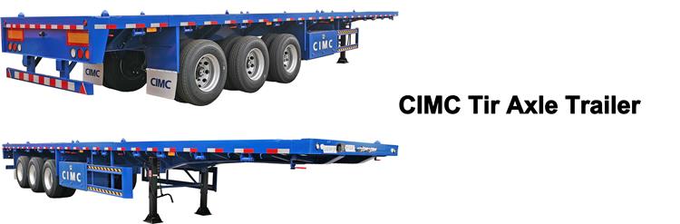 CIMC Flatbed Tri Axle Trailer for Sale In Ghana Accra