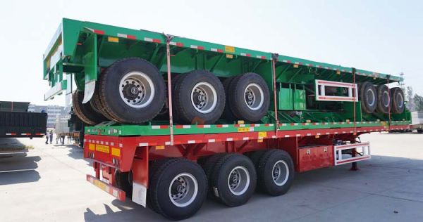 CIMC 40ft Container Flatbed Trailer for Jamaica