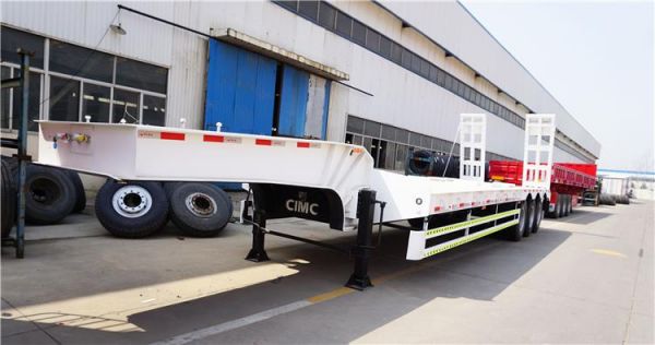 3 Axle 80/90 Tons Low Bed Loader Trailer for Sale in Zambia