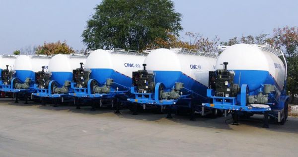 5 Units 35cbm Bulk Cement Tanker Trailer for Nigeria