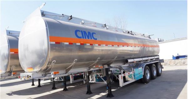 CIMC Aluminum Alloy Fuel Tanker Trailer for Sale in Senegal