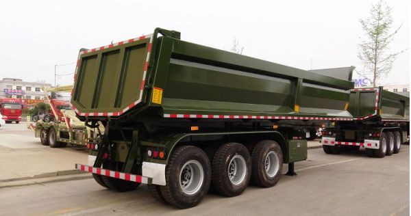 CIMC New and Used 3 Axle 60/80 Tons Dump Tipper Semi Trailer for Guinea