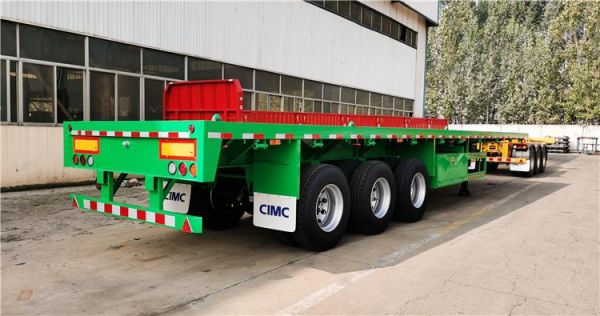 CIMC 3 axle 40 foot flatbed trailer for sale in Rwanda