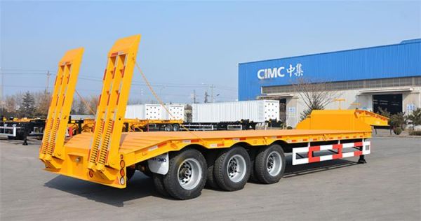 CIMC 80T Semi Low Bed Trailer for Sale in Senegal