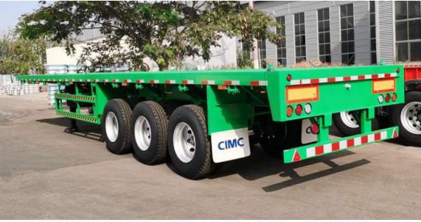CIMC Triaxle Flat Bed Trailer for Sale in Nigeria