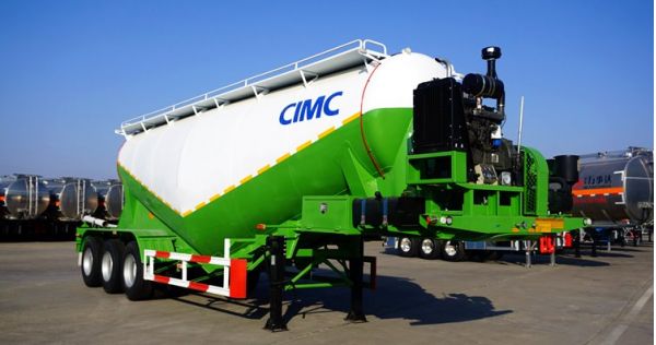 CIMC Tri Axle Bulk Cement Trailer for Sale in Tanzania