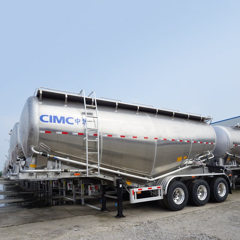 CIMC Aluminum Bulk Cement Semi Trailer