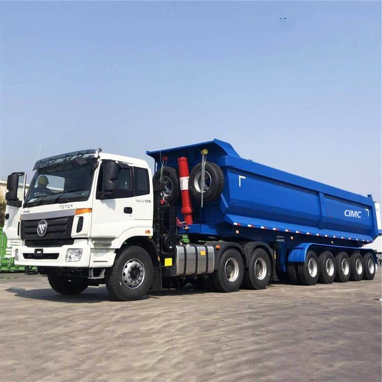 60T 35CBM CIMC Hydraulic Tipper Dump Semi Trailer For Sale