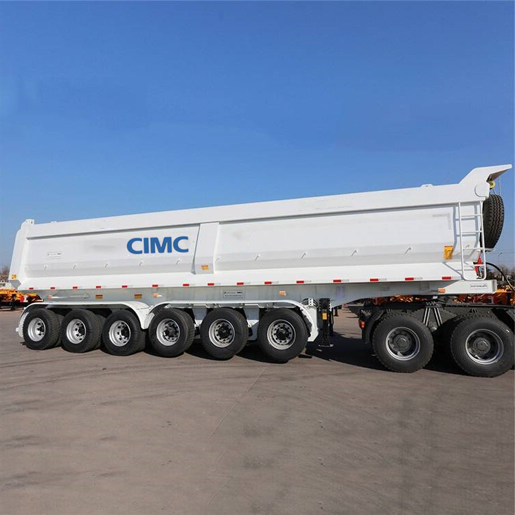 6 Axle 80T CIMC Semi Tipper Dump Dumper Trailer for Sale