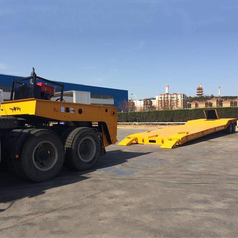 CIMC 2 Axles Removable Gooseneck Lowboy Trailer Manufacturers