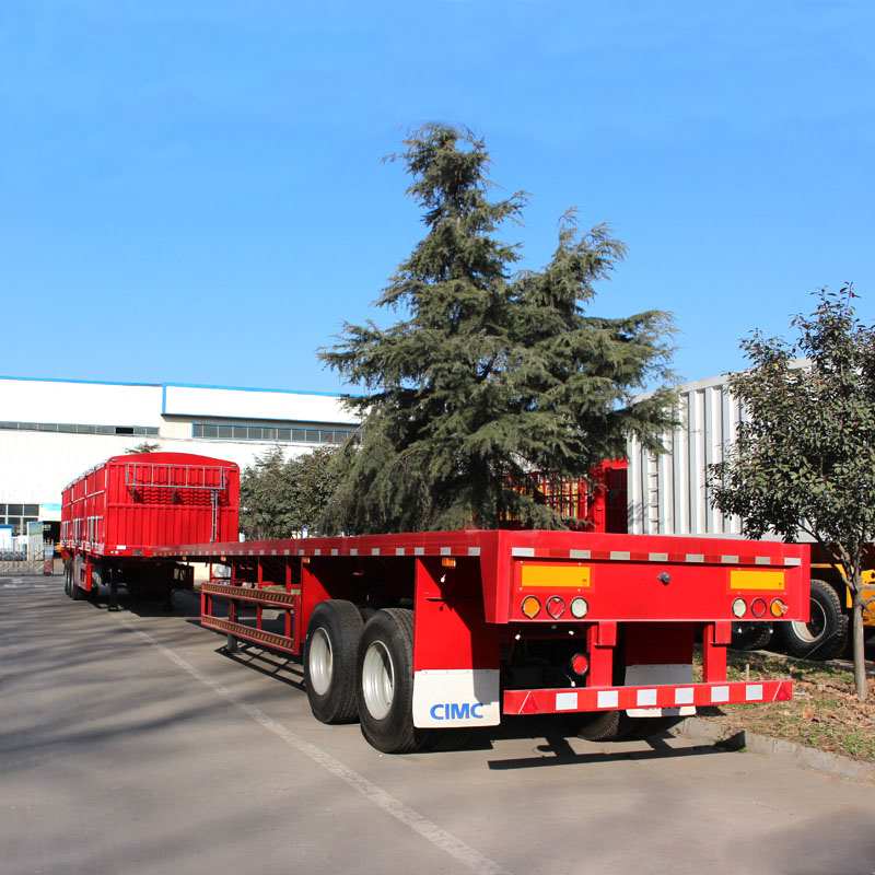 CIMC 2 Axle Flatbed Container Trailer