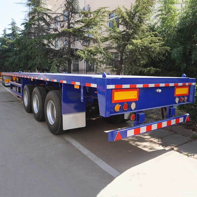 Tri Axle 40ft Flatbed Container Trailer-CIMC Manufacturer