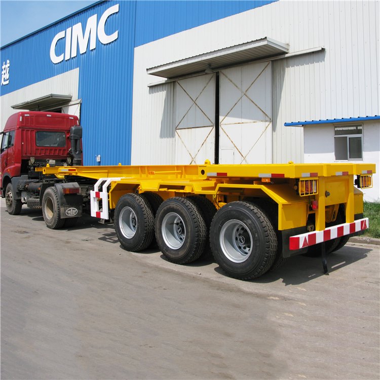 60T Loading Container Chassis 20ft Skeletal Trailer