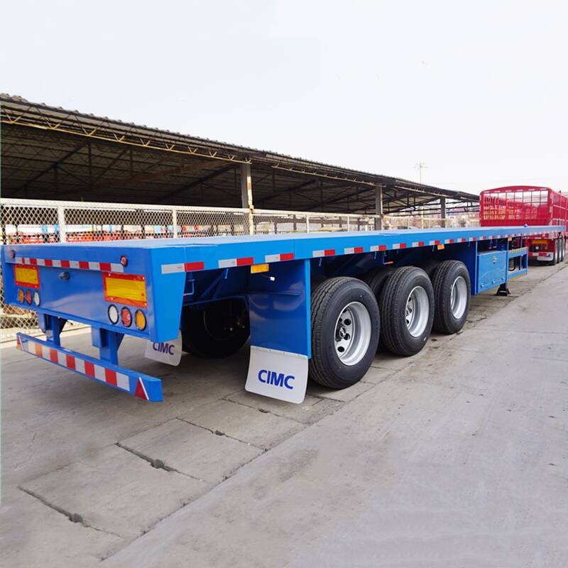 Tri Axle Flatbed Truck Trailer