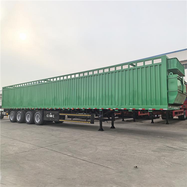 4 Axle Fence Cargo Trailer with Bogie Suspension