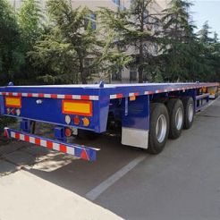CIMC 3 Axle 40 Foot Container Flatbed Tractor Trailer for Sale