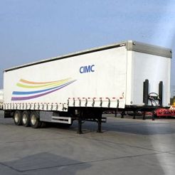 3 Axle 12m Curtain Van Side Semi Trailer for Sale - CIMC Trailers