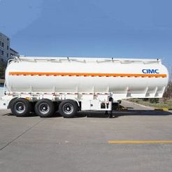 3 Axle 40000 Liters Stainless Steel Diesel Fuel Tank Trailer CIMC Manufacturer