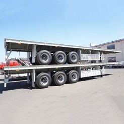 3 Axle 40ft Flatbed Container Trailer for Sale CIMC Manufacturer