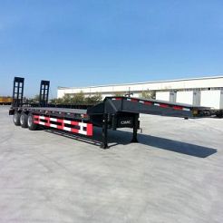 100Ton CIMC Hydraulic Deck Low Bed Trailer Truck For Sale