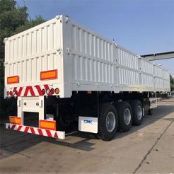 40T 3 Axle Drop Side Trailer Price For Sale-CIMC Manufacturers