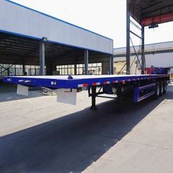 Tri Axle Flat Deck Trailer for Sale-CIMC Manufacturer