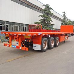 Triaxle Flat Bed with Front Board