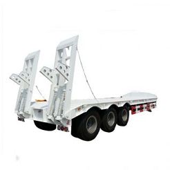Used Tri Axle Low Loader Truck Trailer		 			 			
