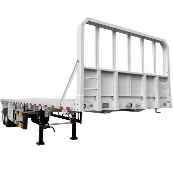 2 Axle Flatbed Semi Trailer